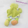 Doudou puppet frog BABY NAT' The ribbed green doubambins 34 cm