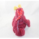Peluche Molos homard LES DEGLINGOS Original rouge violet 20 cm