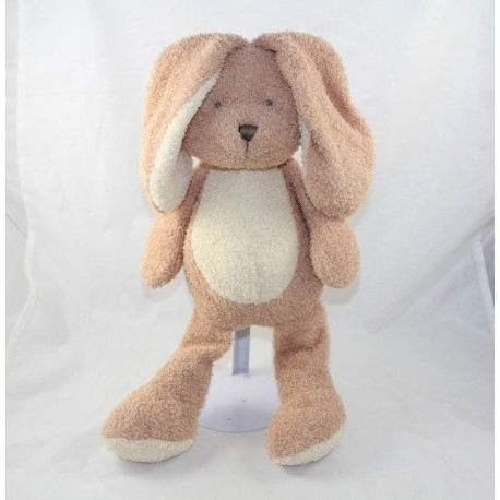 Peluche lapin TEDDYKOMPANIET Teddy Natural beige bouclé 40 cm