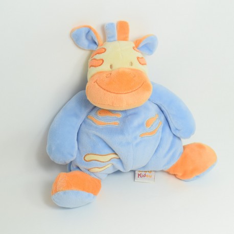 Zebra Kuscheltier DOUKIDOU blau orange 28 cm Zebra Kuscheltier DOUKIDOU blau orange 28 cm