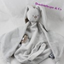 Doudou flat rabbit NATTOU Lapidou grey diamond 45 cm