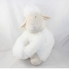 Peluche mouton BUT blanc beige bras scratch 36 cm