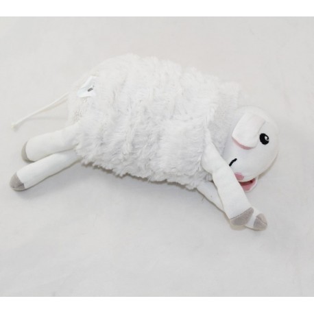 Peluche musicale mouton IKEA Leka agneau blanc tissu velours 20 cm