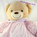 Big teddy bear XL bear KALOO Giant Lilirose pink sitting 50 cm