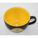 Taza amarilla M-M'S World tazón amarillo amarillo y capuchino de cerámica negra
