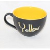 Yellow Mug M-M'S World Yellow yellow bowl and black ceramic cappuccino