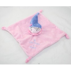Doudou flat doll KIMBALOO The little treasure of blue pink mom