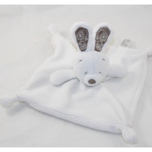 Doudou flat rabbit SIMBA TOYS white mole embroidery 22 cm