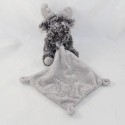 Doudou handkerchief elk reindeer KIABI l2c grey 30 cm