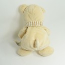 Doudou bear NICOTOY brown beige scarf 28 cm