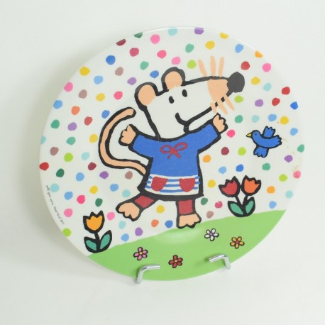 Assiette plastique Maisy souris PETIT JOUR Paris 2012