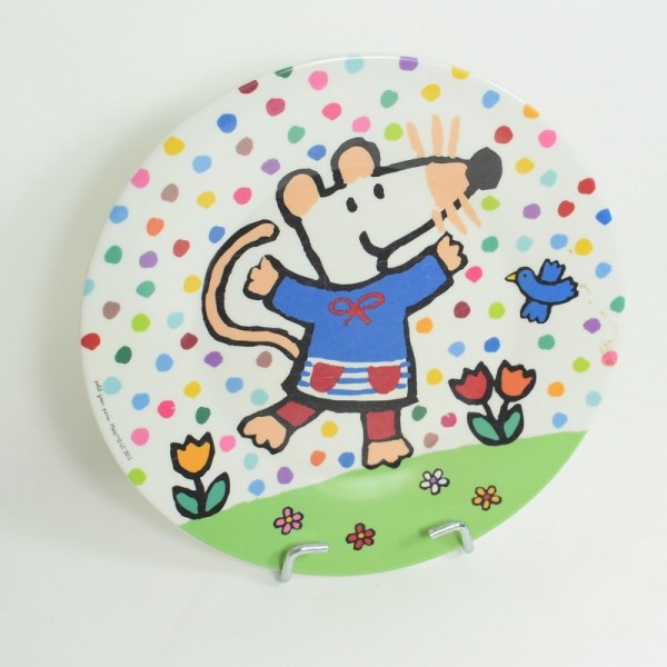 Plastic plate Maisy mouse PETIT DAY Paris 2012 - SOS doudou