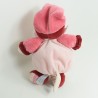 Doudou Minouchette gato DOUDOU Y COMPAGNIE color burdeos rosa 25 cm