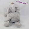 Doudou mouse OURS HISTORY Frimousse grey ball 22 cm