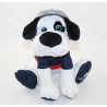Peluche cane FONDATION BOULANGER cane vigili del fuoco fuoco bianco bianco 20 cm