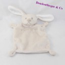 Doudou conejo plano GRAIN DE BLE beige blanco 22 cm