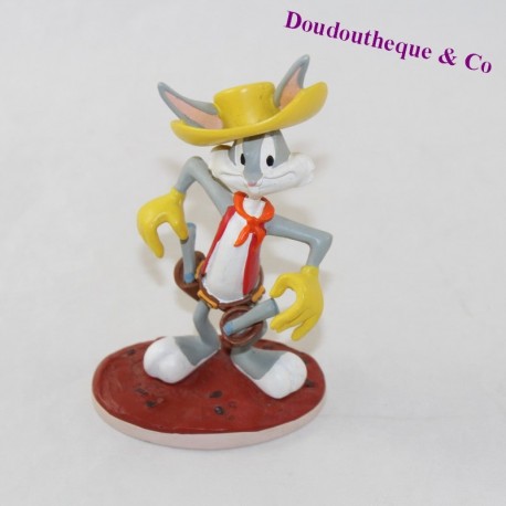 Figurine Bugs Bunny lapin WARNER BROS Les Looney Tunes Cowboy statuette en résine 13 cm