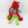 Peluche bambola ragazza NINO - IDEAS fragola stuoie trecce rosse 46 cm