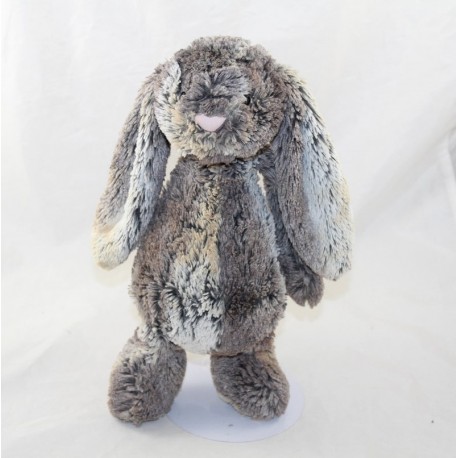 JELLYCAT Bashful Cottontail grey brown rabbit 27 cm