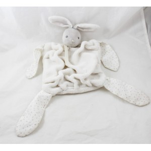 Doudou conejo plano KALOO pluma blanca Suave -soft creaciones