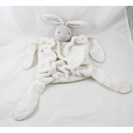 Doudou flaches Kaninchen KALOO Feder weiß Designs weich & weich Doudou flaches Kaninchen KALOO Feder weiß Designs weich & weich