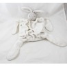 Doudou conejo plano KALOO pluma blanca Suave -soft creaciones