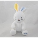 DODIE blanco conejo amarillo azul suave 20 cm