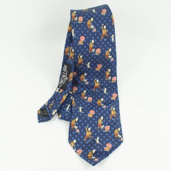 Tintin tie and the mysterious star CITIME 100% silk - SOS soft