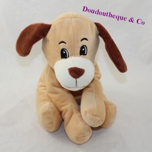 D LOVE D'AMOUR perro Mgm beige marrón sentado 20 cm