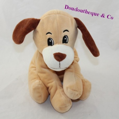 Plüschhund DODO Liebe Mgm beige braun sitzend 20 cm