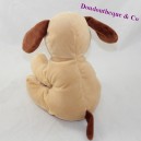D LOVE D'AMOUR perro Mgm beige marrón sentado 20 cm