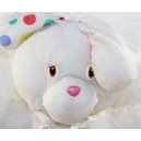 Coniglio vintage in stile Puffalump in carta paracadute bianca multicolore pois