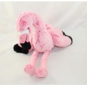 NICOTOY black pink flamingo towel long hair 36 cm
