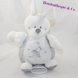 Conejo musical SIMBA TOYS BENELUX Laline estrellas gris blanco 22 cm