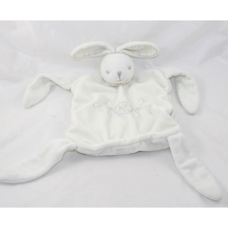 Doudou flat rabbit KALOO White pearl creme 24 cm