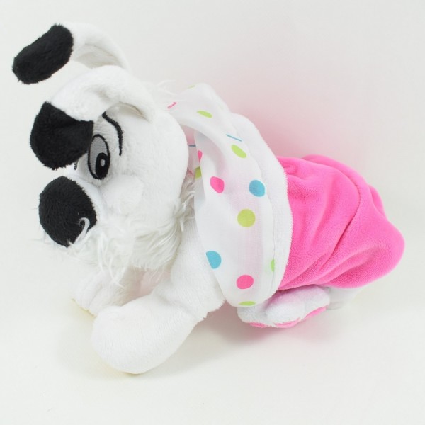 Peluche dog Idefix PARC ASTERIX pink cover Asterix and Obelix