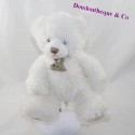 Doudou orso STORIA DI OURS Calidoux PM bianco HO2323 23 cm