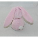 Oso Doudou MAX - SAX disfrazado de capucha de dentición anillo de conejo rosa 15 cm