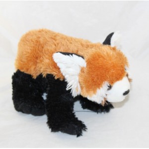 Peluche panda roux WILD REPUBLIC marron noir blanc longue queue 36 cm