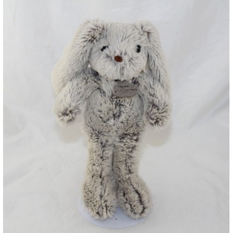 Doudou rabbit HISTORY OF OURS The Buddies Beige Cuddles H2430 grey 25 cm