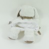 Doudou plat chien INFLUX blanc marionnette bandanas 28 cm