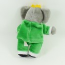 Elephant peluche GUND Babar green gray 37 cm