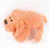 Doudou chien CREDIT AGRICOLE allongé orange 35 cm