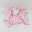 DOUDOU flat unicorn PRIMARK pink white peas Baby Comforter