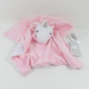 DOUDOU unicorno piatto PRIMARK rosa piselli bianchi Baby Comforter