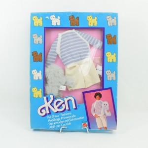 Muñeca de ropa Ken MATTEL mascota espectáculo modas vestidor paseo