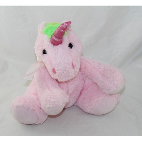 Plush unicorn MAX & SAX pink mane multicolored Carrefour
