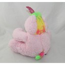 Peluche licorne MAX & SAX rose crinière multicolore Carrefour