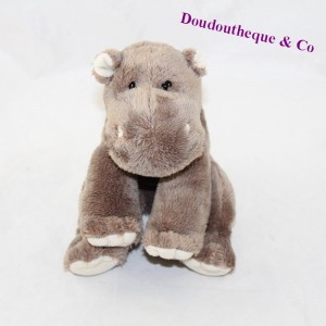 Hippopotamische Plüsch SOFT FRIENDS Lgri braun sitzen 15 cm