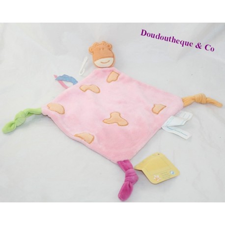 Doudou Flach Giraffe KIMBALOO rosa Flecken orange 34 cm Doudou Flach Giraffe KIMBALOO rosa Flecken orange 34 cm